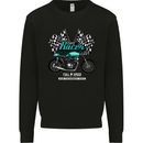 Cafe Racer Full Speed Biker Motorcycle Mens Sweatshirt Jumper Black