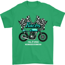 Cafe Racer Full Speed Biker Motorcycle Mens T-Shirt Cotton Gildan Irish Green
