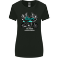 Cafe Racer Full Speed Biker Motorcycle Womens Wider Cut T-Shirt Black