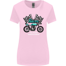 Cafe Racer Full Speed Biker Motorcycle Womens Wider Cut T-Shirt Light Pink