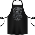 Cafe Racer Live Young Biker Motorcycle Cotton Apron 100% Organic Black