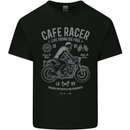 Cafe Racer Live Young Biker Motorcycle Mens Cotton T-Shirt Tee Top Black