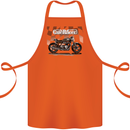 Cafe Racer Motorbike Motorcycle Biker Cotton Apron 100% Organic Orange