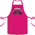 Cafe Racer Motorbike Motorcycle Biker Cotton Apron 100% Organic Pink