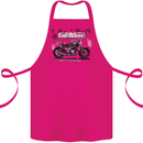 Cafe Racer Motorbike Motorcycle Biker Cotton Apron 100% Organic Pink