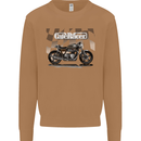 Cafe Racer Motorbike Motorcycle Biker Mens Sweatshirt Jumper Caramel Latte