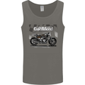Cafe Racer Motorbike Motorcycle Biker Mens Vest Tank Top Charcoal
