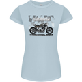 Cafe Racer Motorbike Motorcycle Biker Womens Petite Cut T-Shirt Light Blue