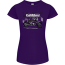 Cafe Racer Motorbike Motorcycle Biker Womens Petite Cut T-Shirt Purple