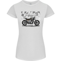 Cafe Racer Motorbike Motorcycle Biker Womens Petite Cut T-Shirt White