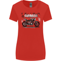Cafe Racer Motorbike Motorcycle Biker Womens Wider Cut T-Shirt Red