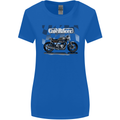 Cafe Racer Motorbike Motorcycle Biker Womens Wider Cut T-Shirt Royal Blue