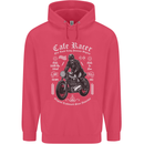 Cafe Racer Motorcycle Motorbike Biker Childrens Kids Hoodie Heliconia