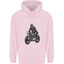 Cafe Racer Motorcycle Motorbike Biker Childrens Kids Hoodie Light Pink