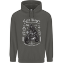 Cafe Racer Motorcycle Motorbike Biker Childrens Kids Hoodie Storm Grey