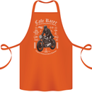 Cafe Racer Motorcycle Motorbike Biker Cotton Apron 100% Organic Orange