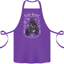 Cafe Racer Motorcycle Motorbike Biker Cotton Apron 100% Organic Purple