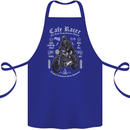 Cafe Racer Motorcycle Motorbike Biker Cotton Apron 100% Organic Royal Blue
