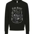 Cafe Racer Motorcycle Motorbike Biker Kids Sweatshirt Jumper Black