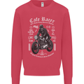 Cafe Racer Motorcycle Motorbike Biker Kids Sweatshirt Jumper Heliconia