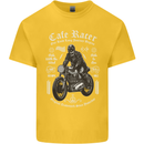Cafe Racer Motorcycle Motorbike Biker Kids T-Shirt Childrens Yellow