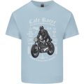 Cafe Racer Motorcycle Motorbike Biker Mens Cotton T-Shirt Tee Top Light Blue