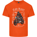 Cafe Racer Motorcycle Motorbike Biker Mens Cotton T-Shirt Tee Top Orange