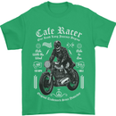 Cafe Racer Motorcycle Motorbike Biker Mens T-Shirt Cotton Gildan Irish Green