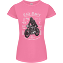 Cafe Racer Motorcycle Motorbike Biker Womens Petite Cut T-Shirt Azalea