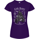Cafe Racer Motorcycle Motorbike Biker Womens Petite Cut T-Shirt Purple