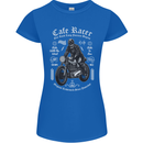 Cafe Racer Motorcycle Motorbike Biker Womens Petite Cut T-Shirt Royal Blue