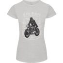 Cafe Racer Motorcycle Motorbike Biker Womens Petite Cut T-Shirt Sports Grey