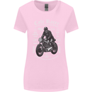 Cafe Racer Motorcycle Motorbike Biker Womens Wider Cut T-Shirt Light Pink
