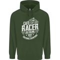 Cafe Racer Old Racing Biker Motorcycle Childrens Kids Hoodie Forest Green