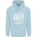 Cafe Racer Old Racing Biker Motorcycle Childrens Kids Hoodie Light Blue