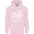 Cafe Racer Old Racing Biker Motorcycle Childrens Kids Hoodie Light Pink