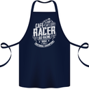 Cafe Racer Old Racing Biker Motorcycle Cotton Apron 100% Organic Navy Blue