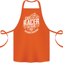 Cafe Racer Old Racing Biker Motorcycle Cotton Apron 100% Organic Orange