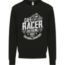 Cafe Racer Old Racing Biker Motorcycle Kids Sweatshirt Jumper Black