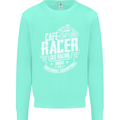 Cafe Racer Old Racing Biker Motorcycle Kids Sweatshirt Jumper Peppermint