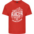 Cafe Racer Old Racing Biker Motorcycle Kids T-Shirt Childrens Red