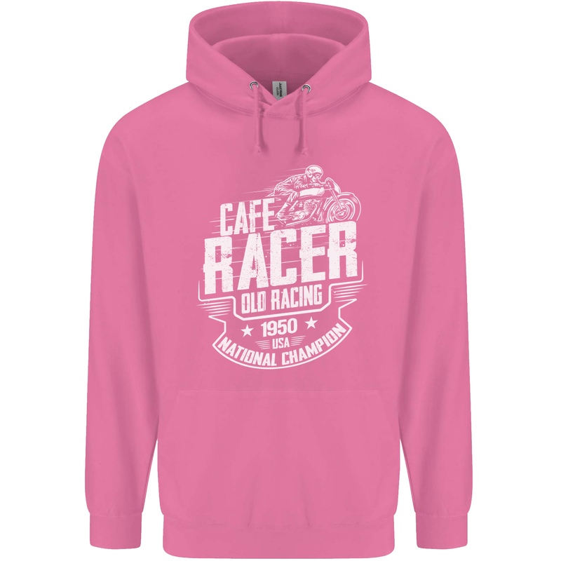 Cafe Racer Old Racing Biker Motorcycle Mens 80% Cotton Hoodie Azelea