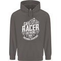 Cafe Racer Old Racing Biker Motorcycle Mens 80% Cotton Hoodie Charcoal