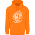 Cafe Racer Old Racing Biker Motorcycle Mens 80% Cotton Hoodie Orange