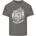 Cafe Racer Old Racing Biker Motorcycle Mens Cotton T-Shirt Tee Top Charcoal