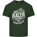 Cafe Racer Old Racing Biker Motorcycle Mens Cotton T-Shirt Tee Top Forest Green