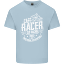 Cafe Racer Old Racing Biker Motorcycle Mens Cotton T-Shirt Tee Top Light Blue