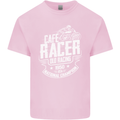 Cafe Racer Old Racing Biker Motorcycle Mens Cotton T-Shirt Tee Top Light Pink
