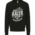 Cafe Racer Old Racing Biker Motorcycle Mens Sweatshirt Jumper Black