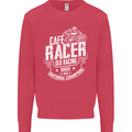 Cafe Racer Old Racing Biker Motorcycle Mens Sweatshirt Jumper Heliconia
